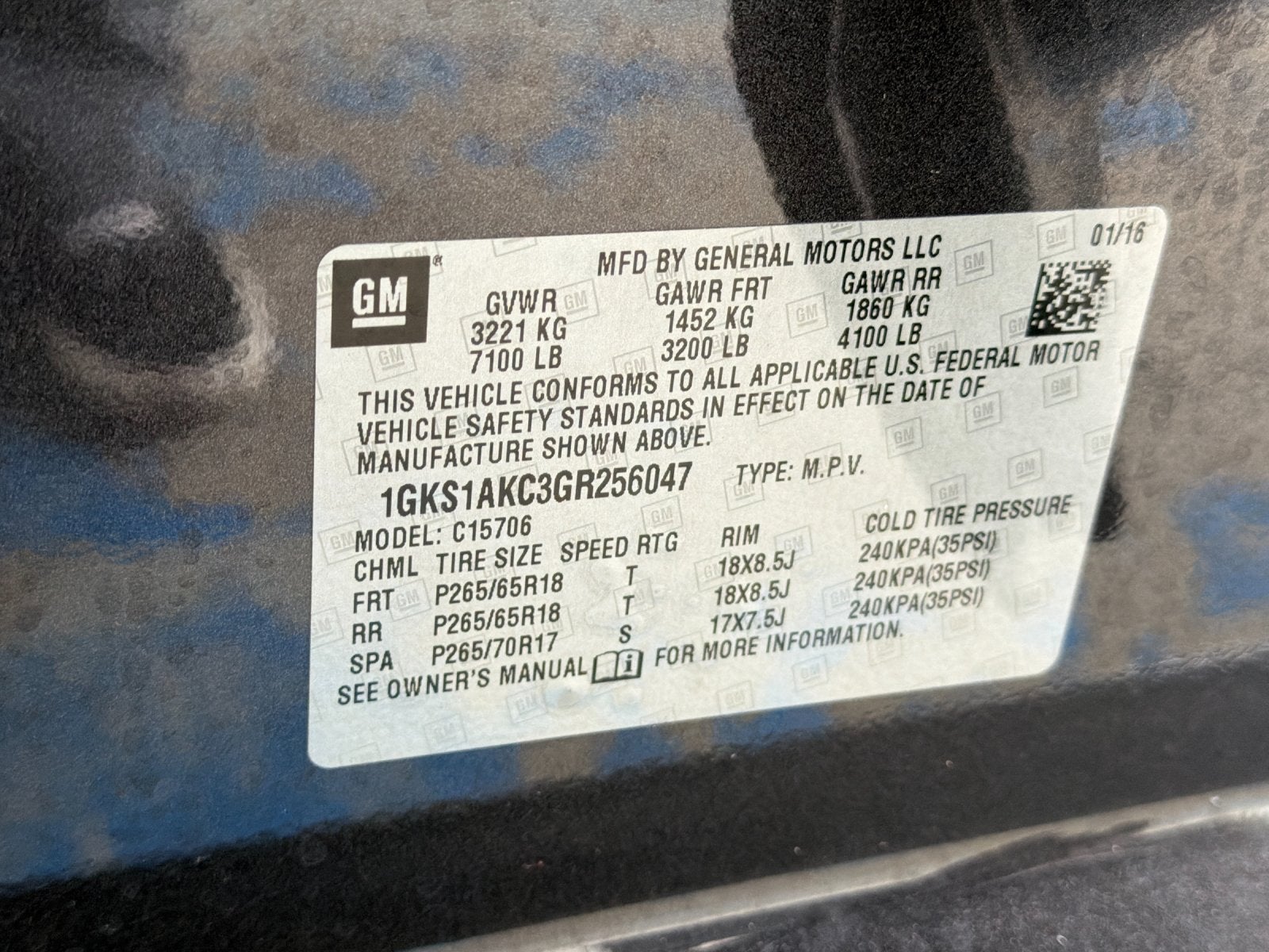 2016 GMC Yukon SLE