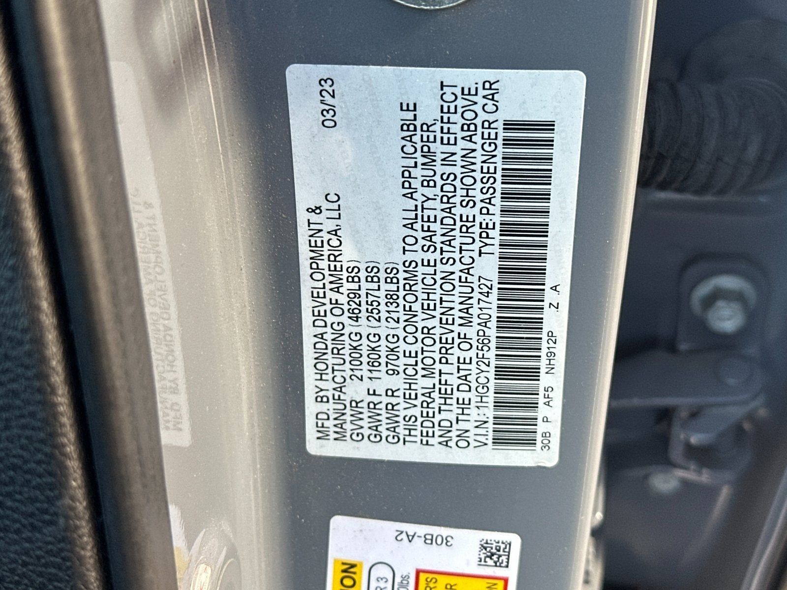 2023 Honda Accord Hybrid Sport