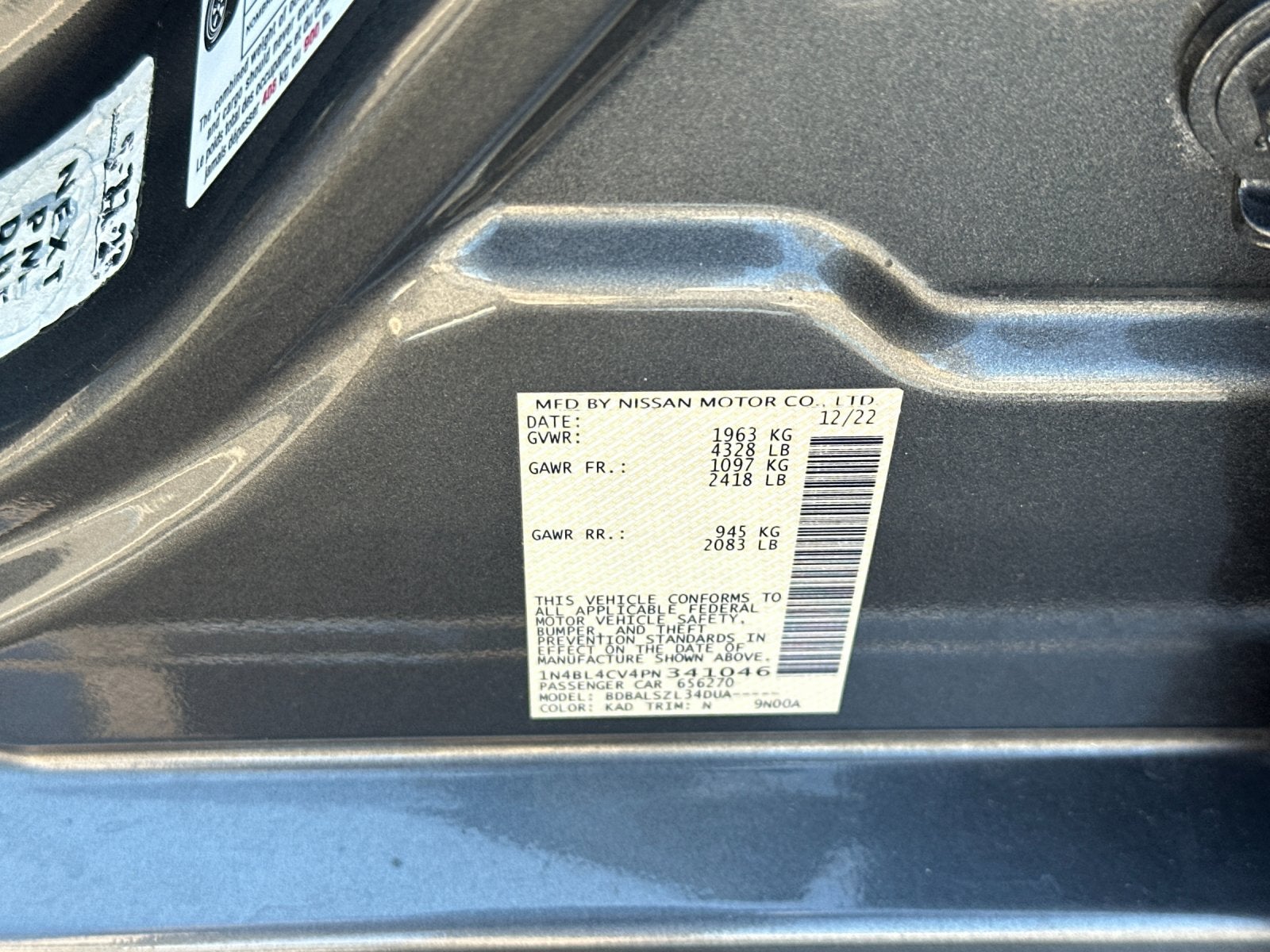 2023 Nissan Altima 2.5 SR