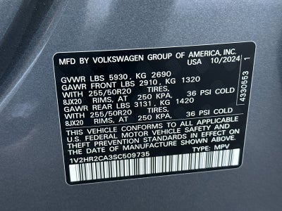 2025 Volkswagen Atlas 2.0T SE w/Technology