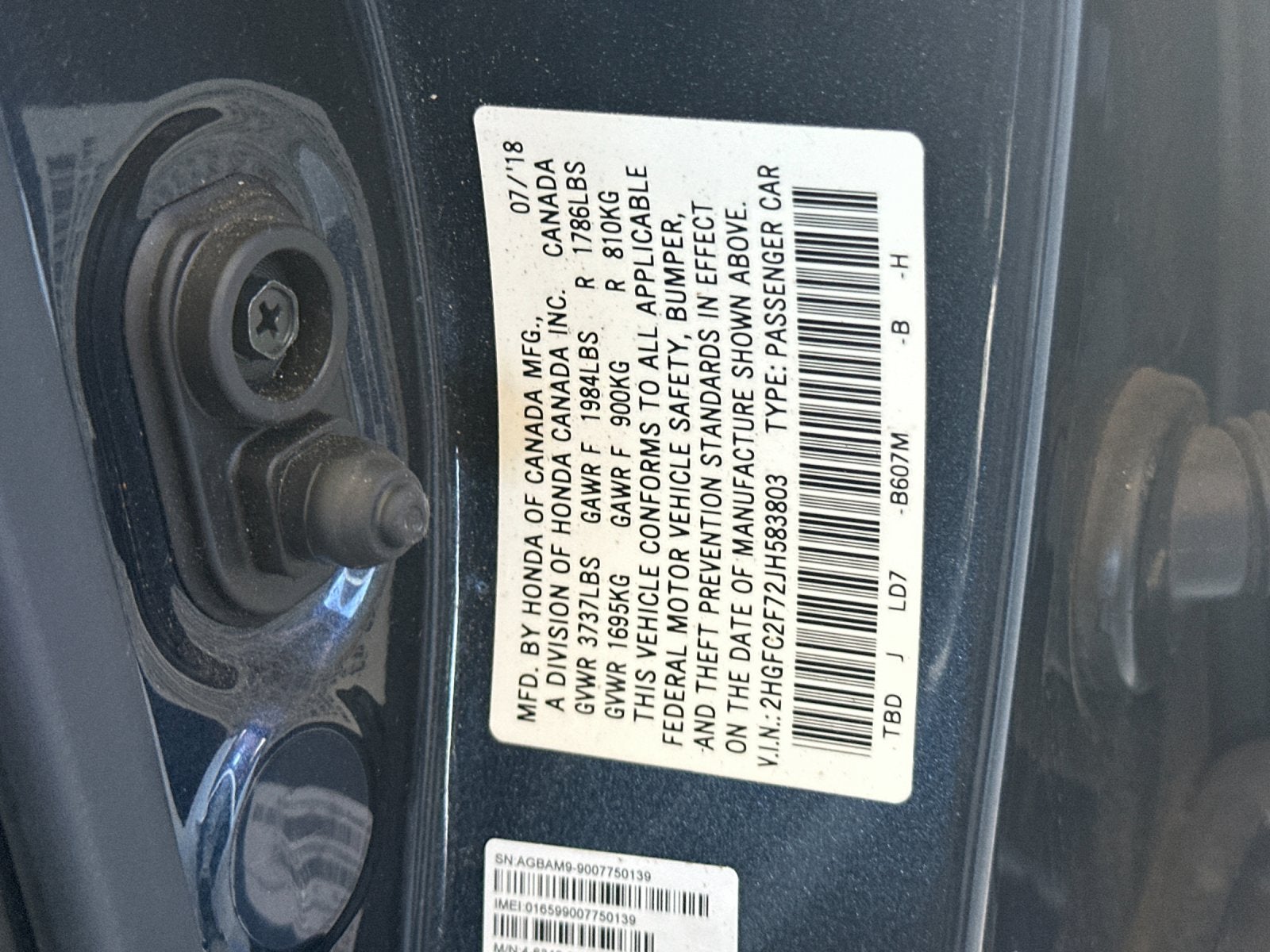 2018 Honda Civic EX