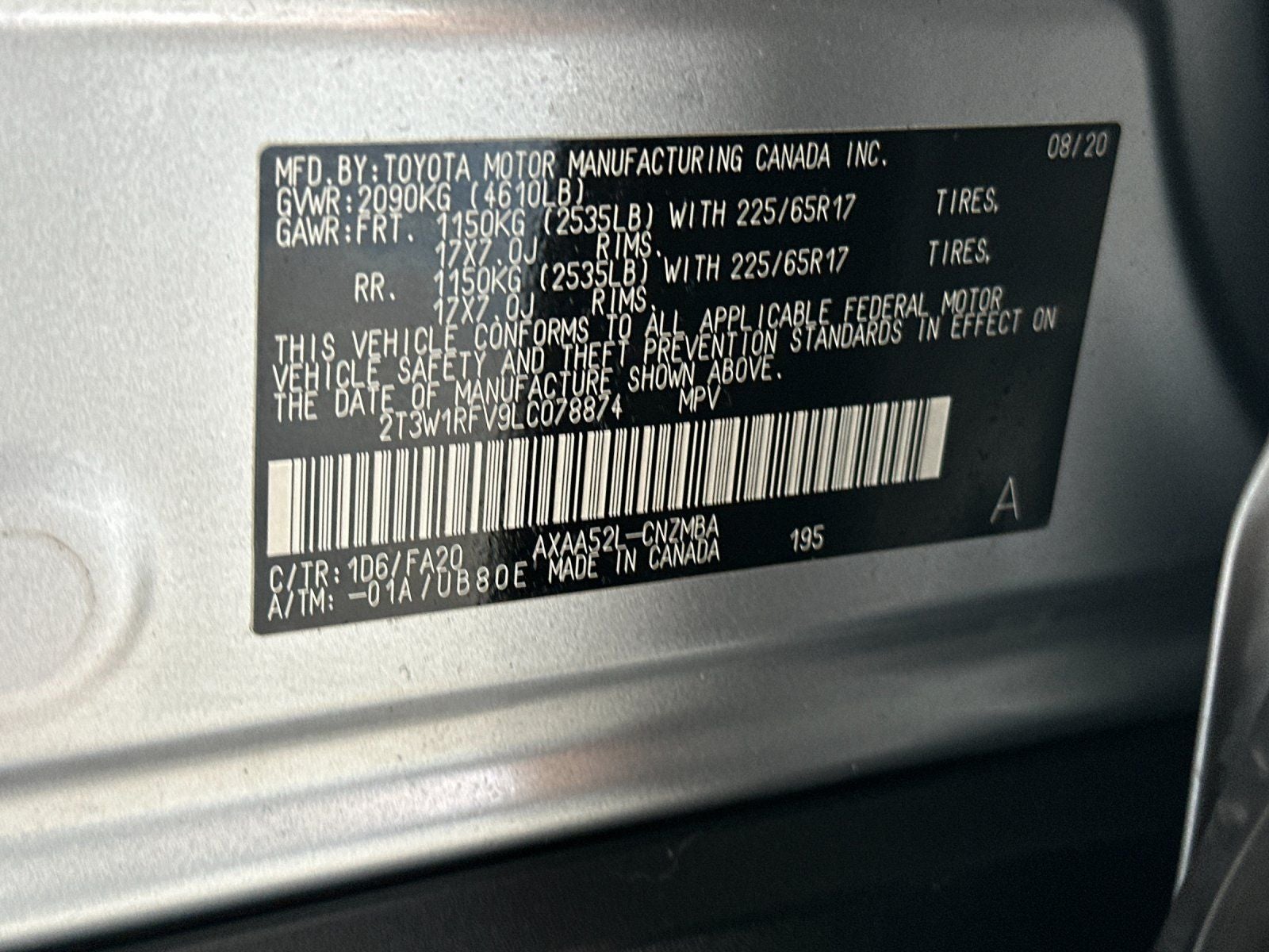 2020 Toyota RAV4 XLE