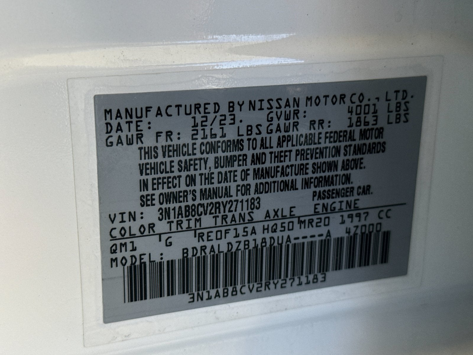 2024 Nissan Sentra SV