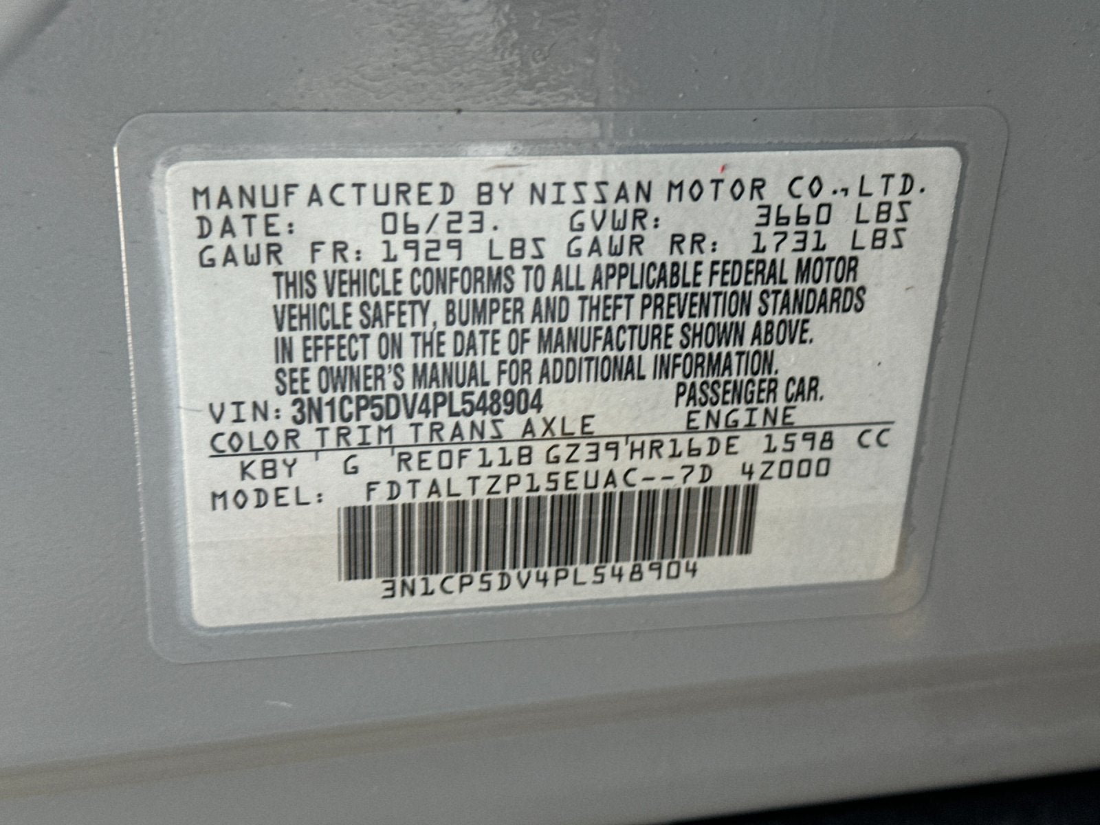 2023 Nissan Kicks SR