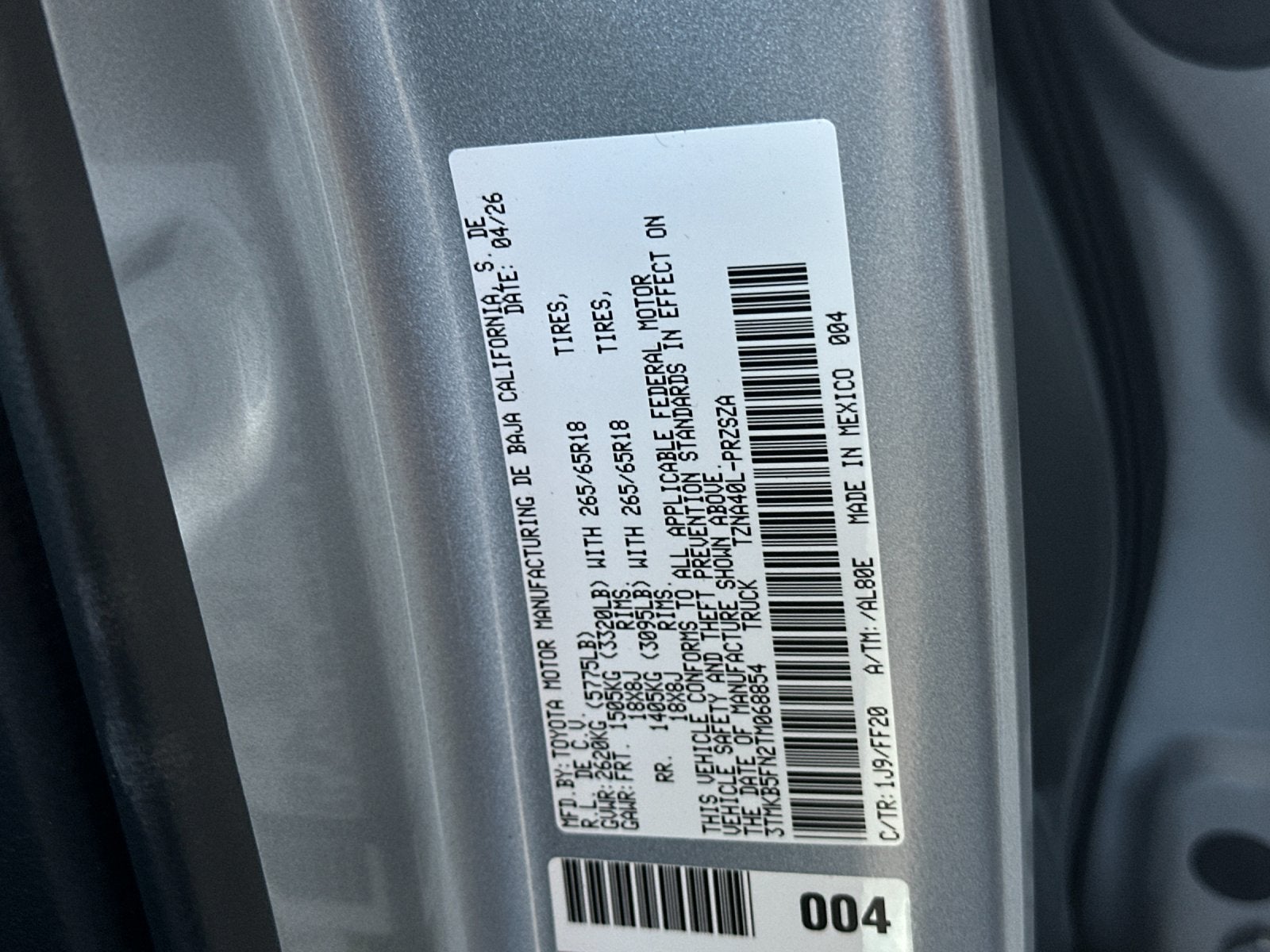 2026 Toyota Tacoma SR5