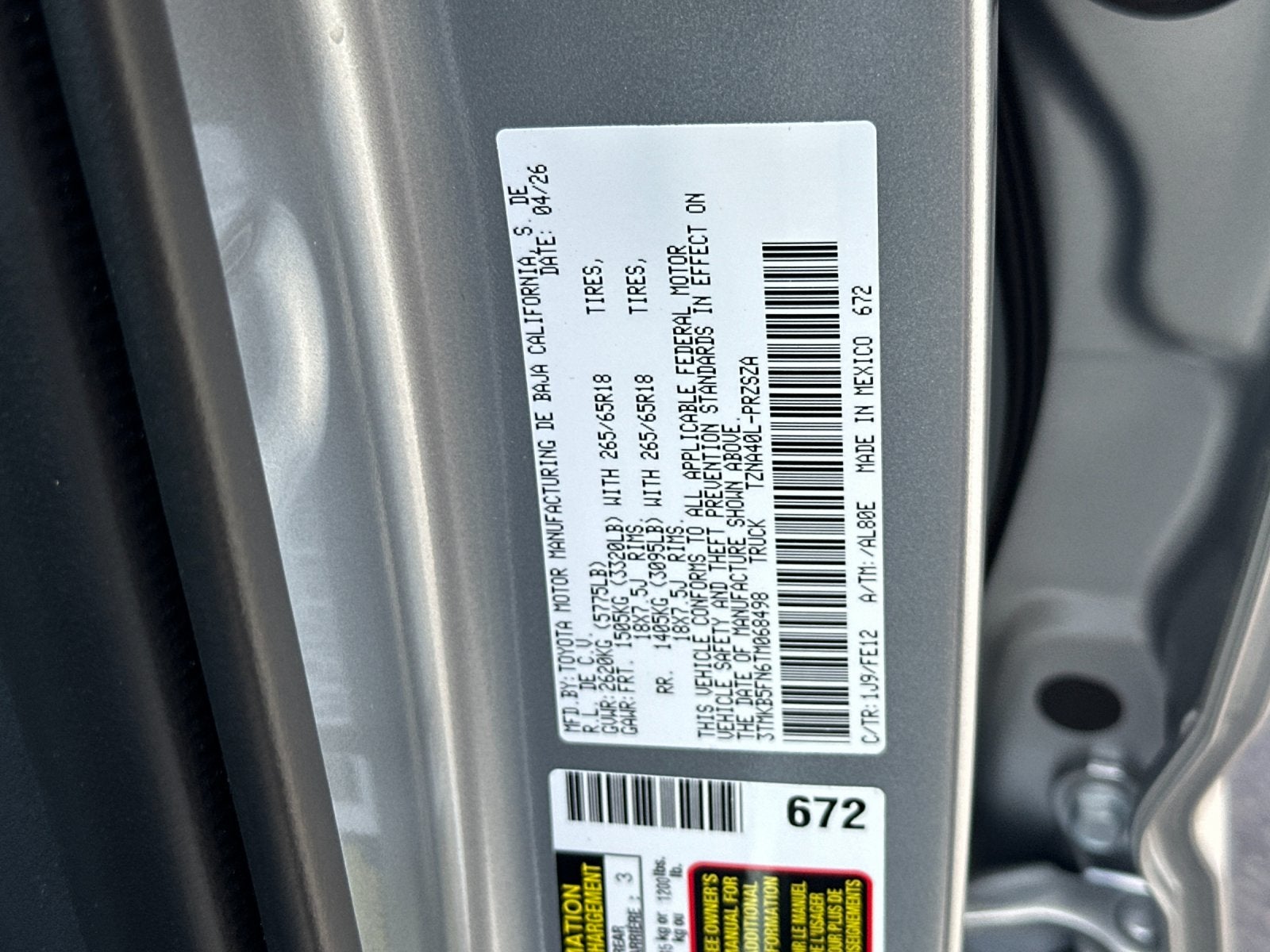 2026 Toyota Tacoma TRD Sport