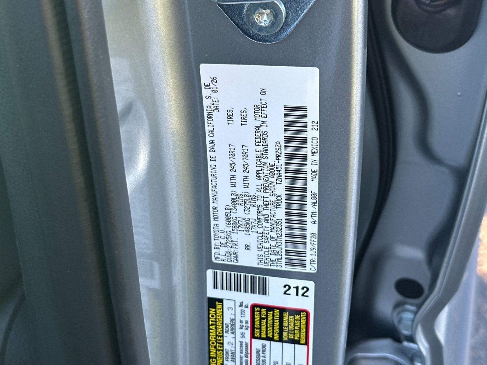 2026 Toyota Tacoma SR5