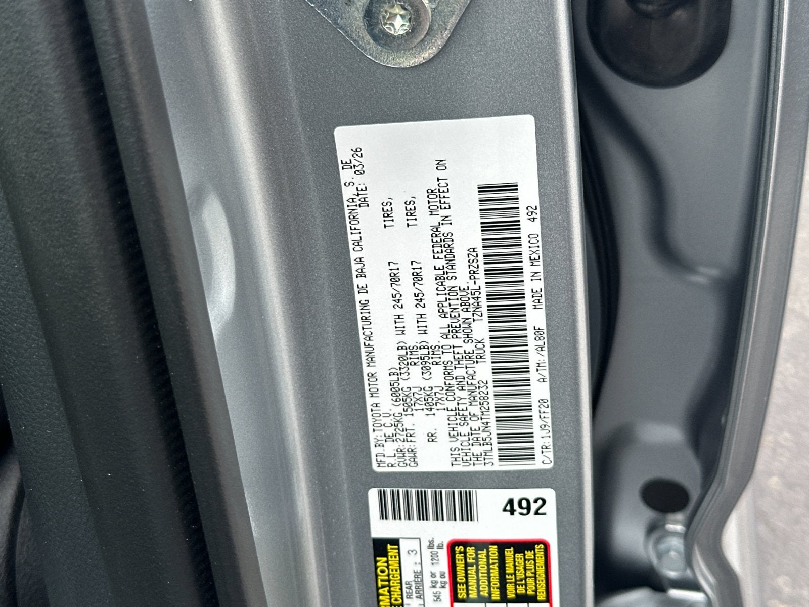 2026 Toyota Tacoma SR5