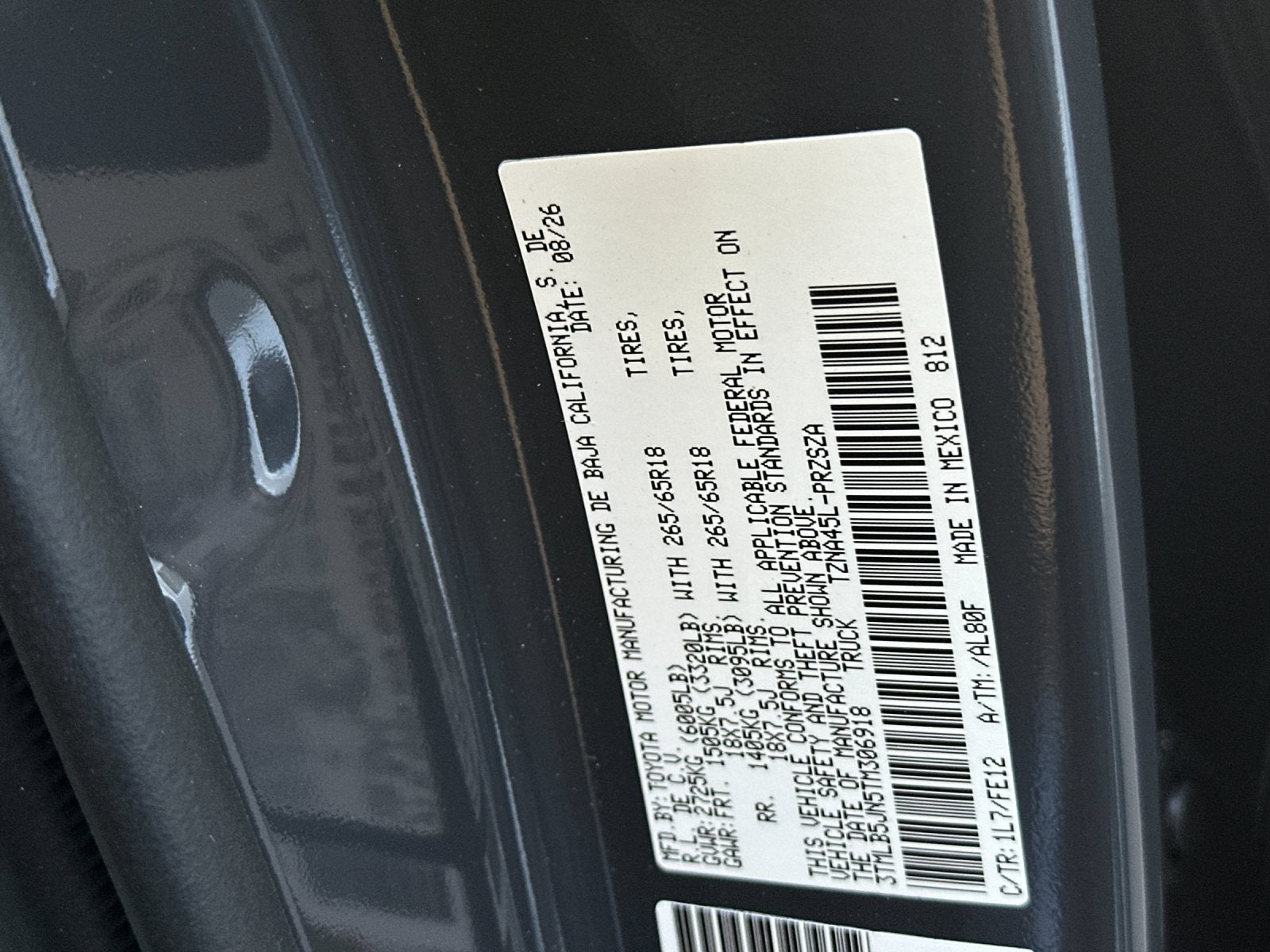 2026 Toyota Tacoma TRD Sport