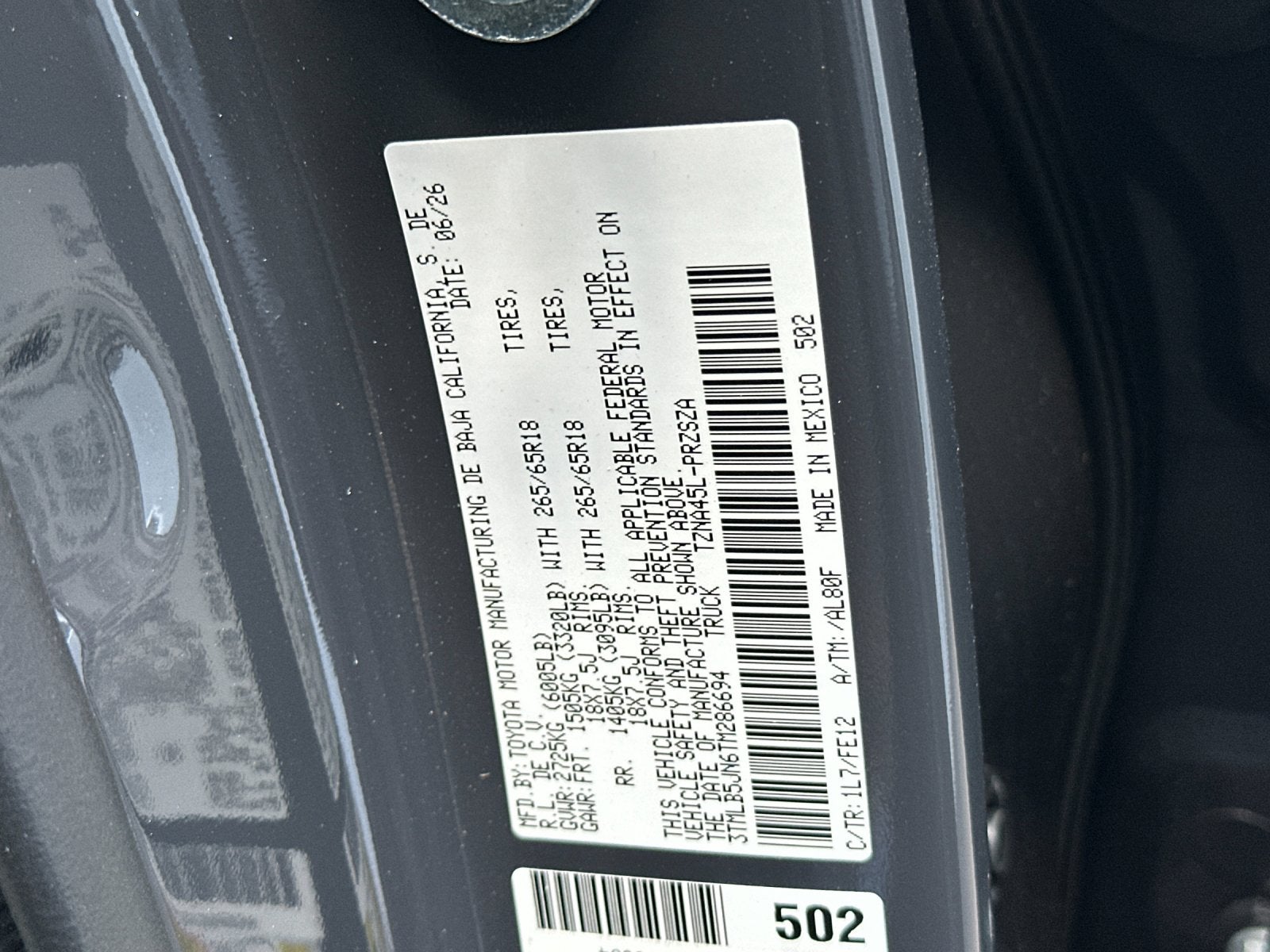 2026 Toyota Tacoma TRD Sport