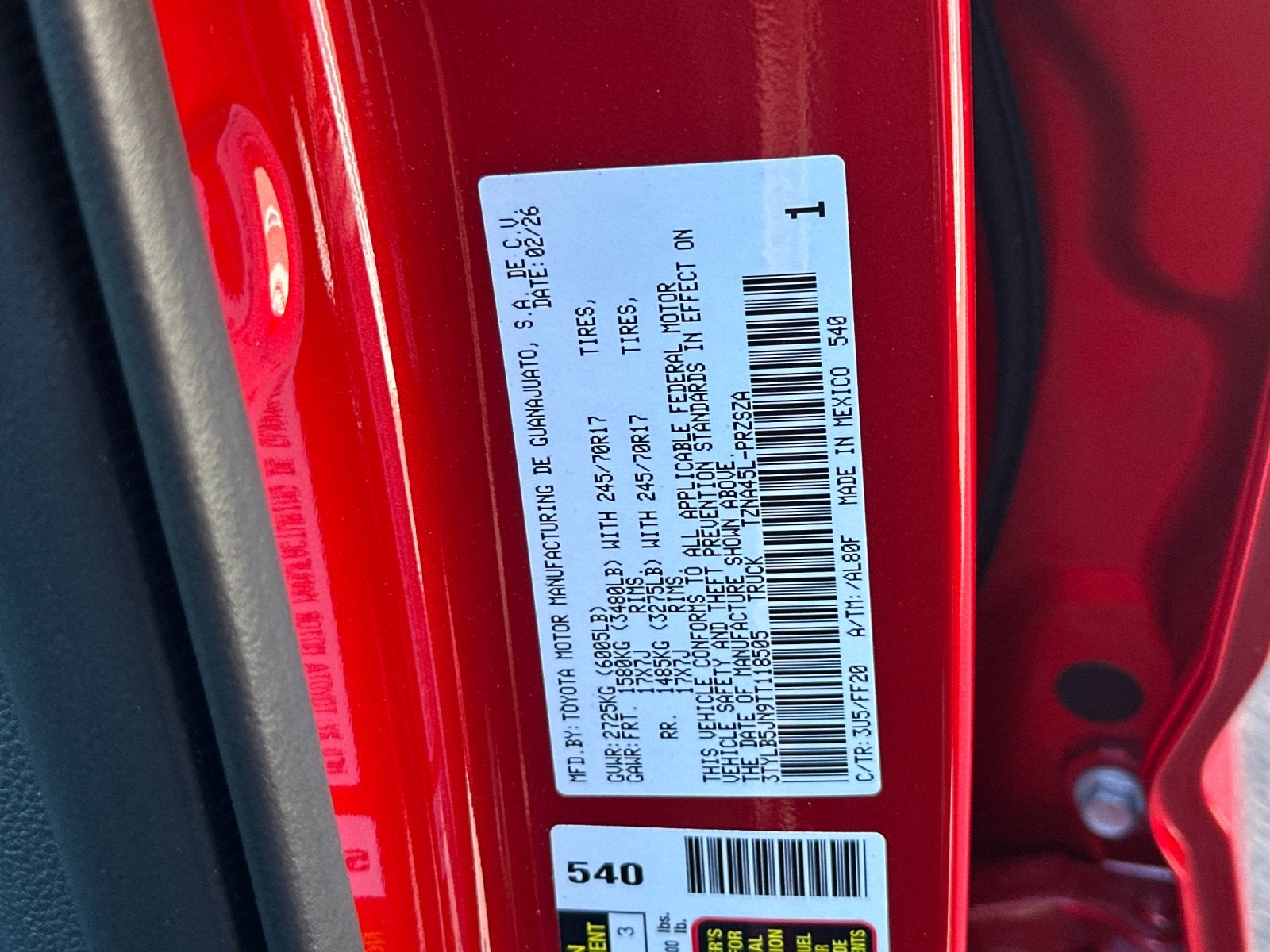 2026 Toyota Tacoma SR5