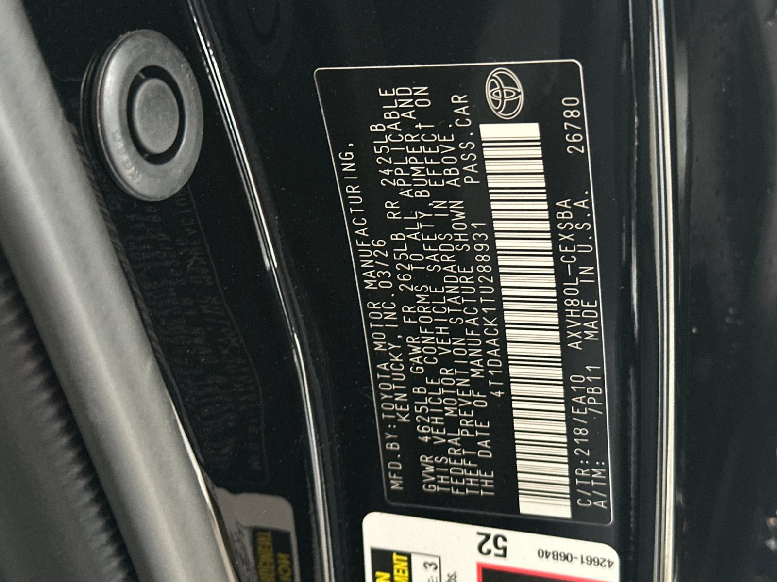 2026 Toyota Camry SE