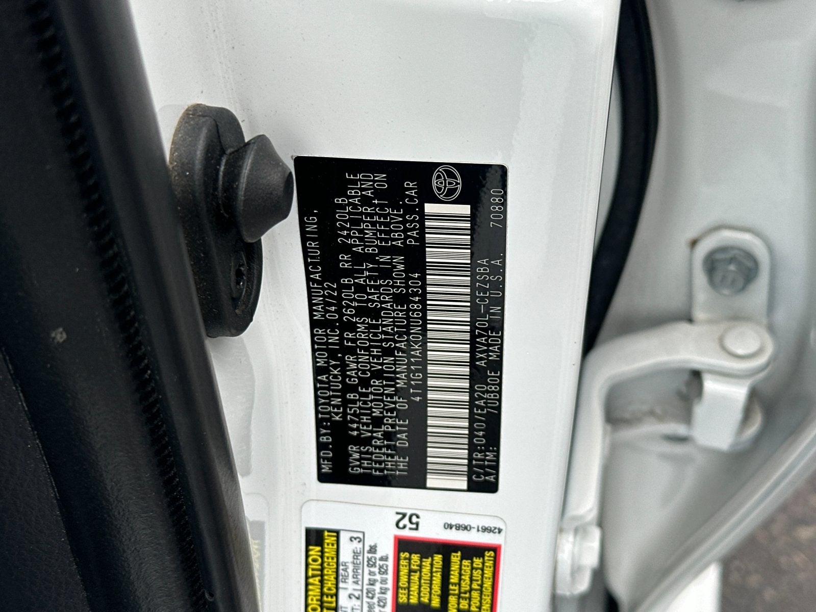 2022 Toyota Camry SE