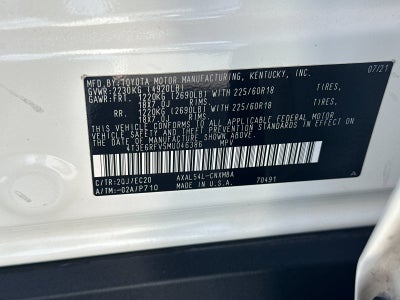 2021 Toyota RAV4 Hybrid XSE