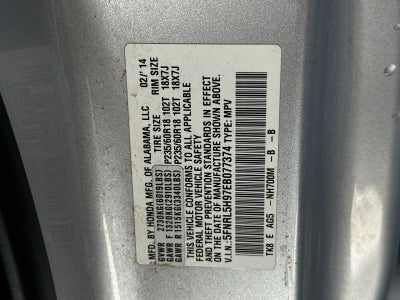 2014 Honda Odyssey Touring