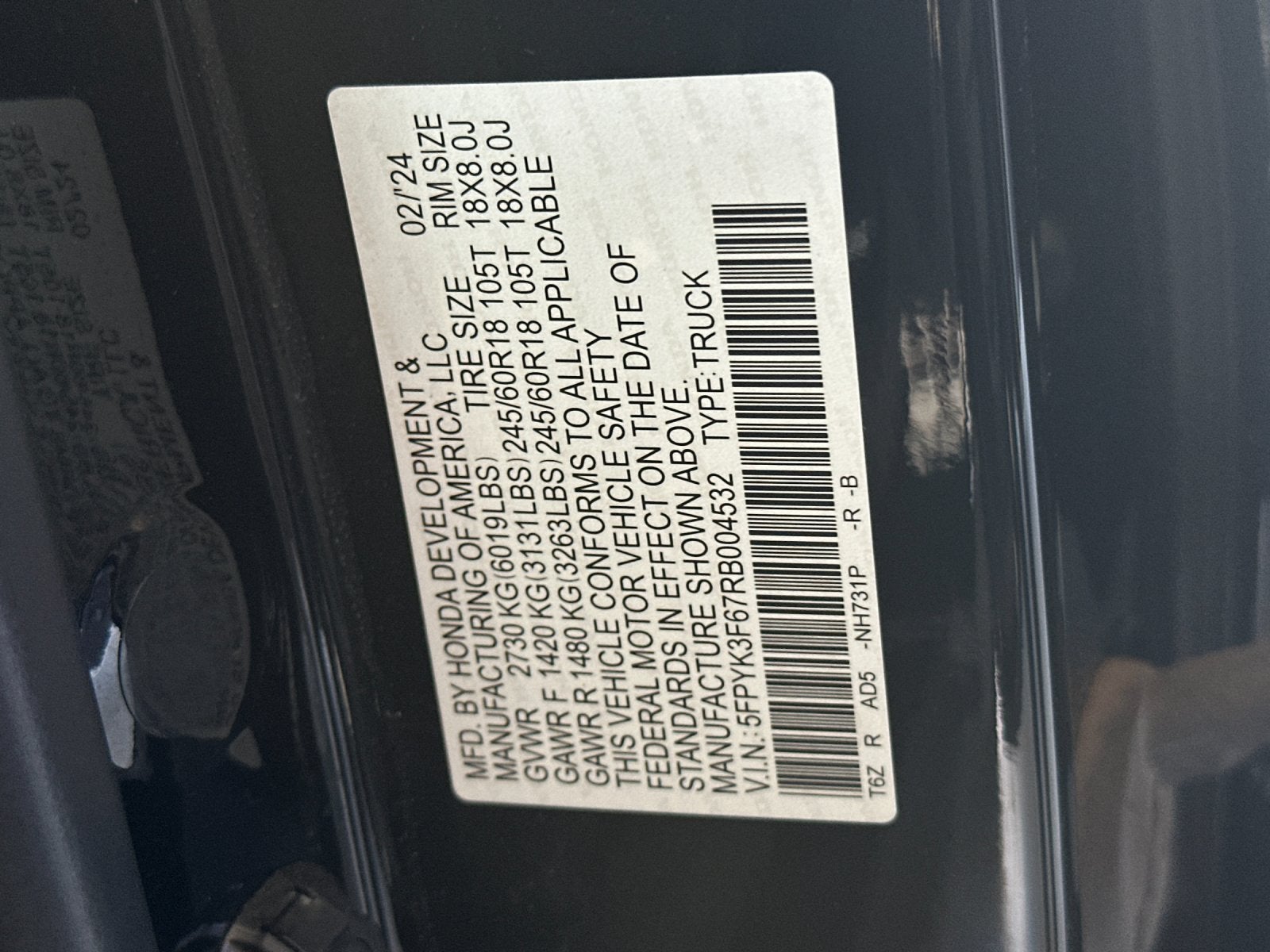 2024 Honda Ridgeline TrailSport
