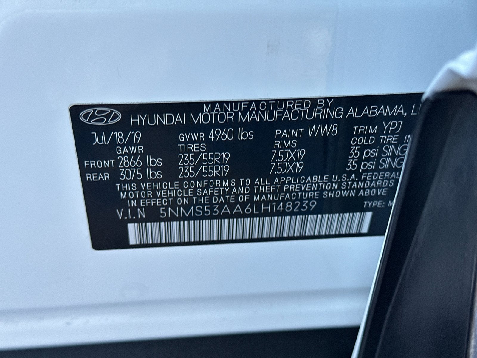 2020 Hyundai Santa Fe Limited