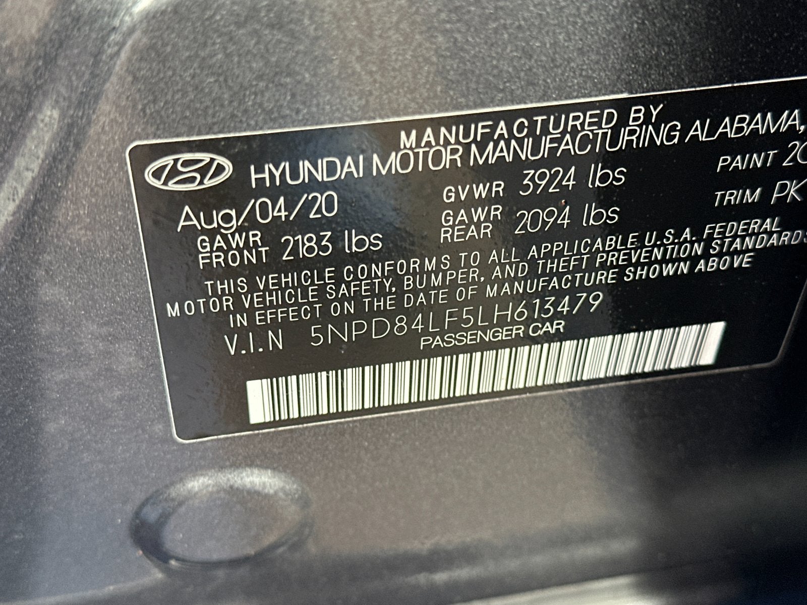 2020 Hyundai Elantra SEL