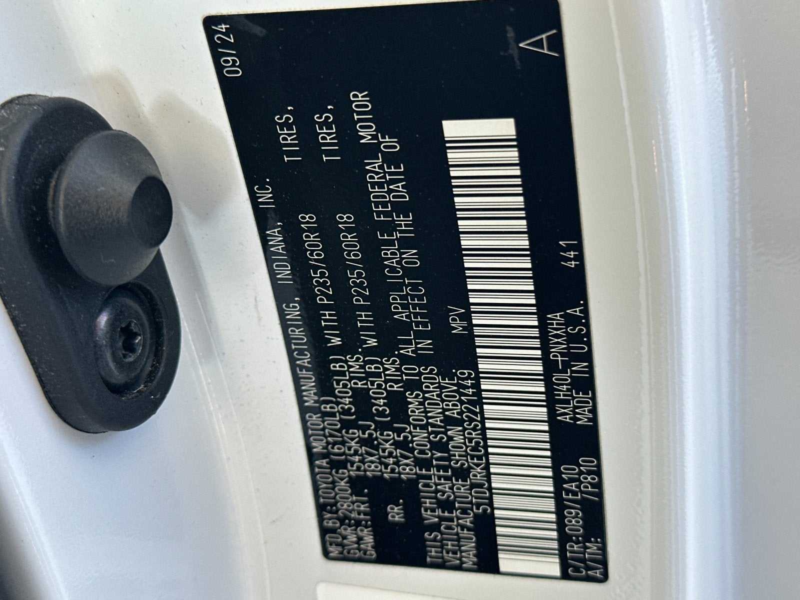 2024 Toyota Sienna XLE 7 Passenger