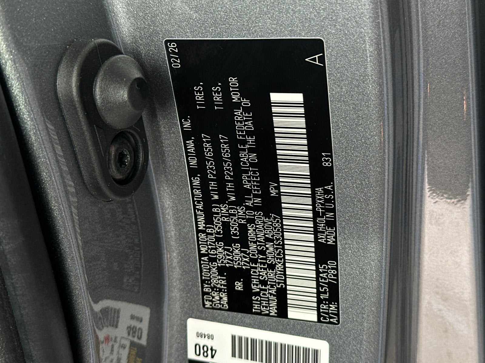 2026 Toyota Sienna XLE 8 Passenger