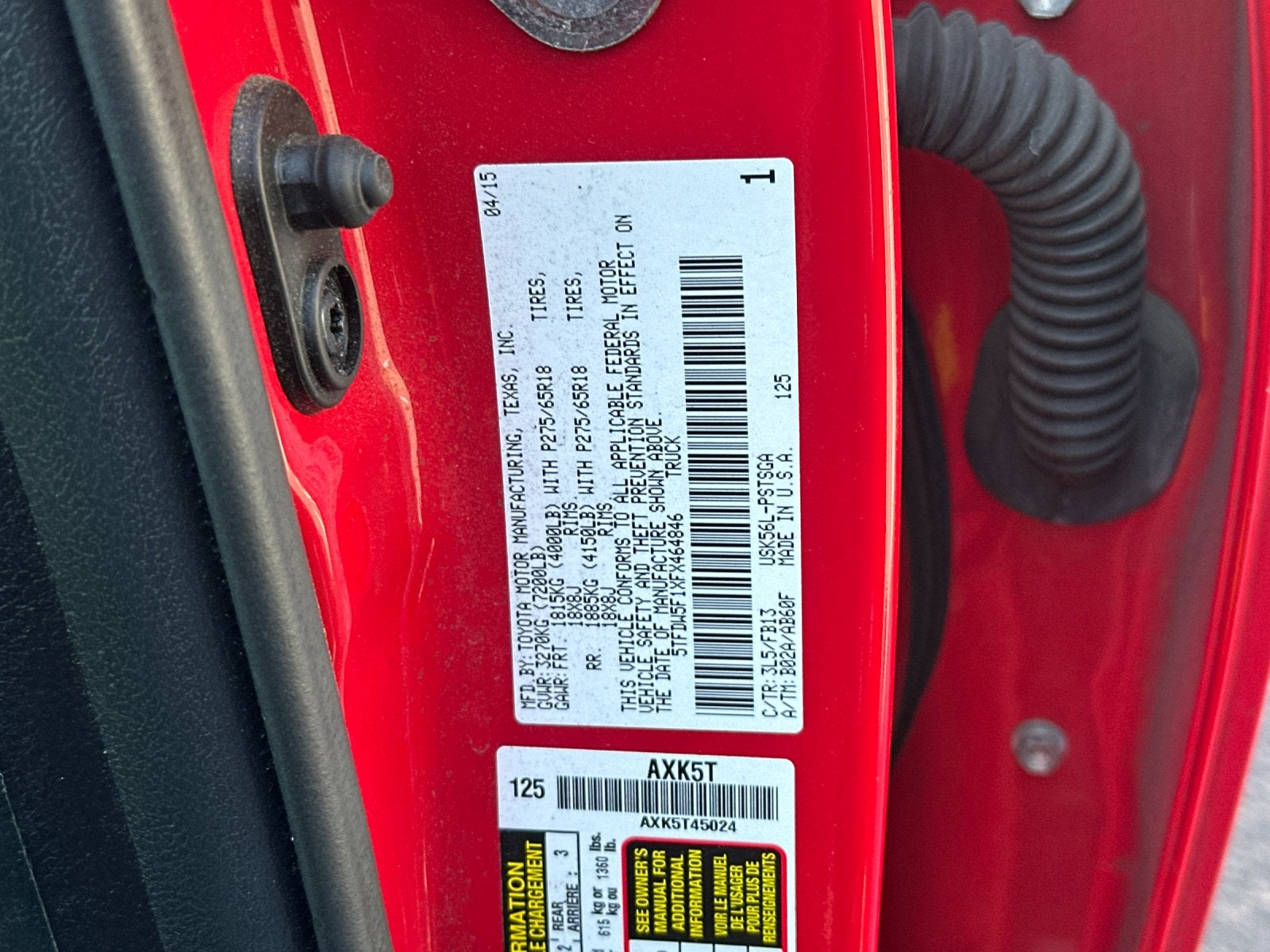 2015 Toyota Tundra SR5