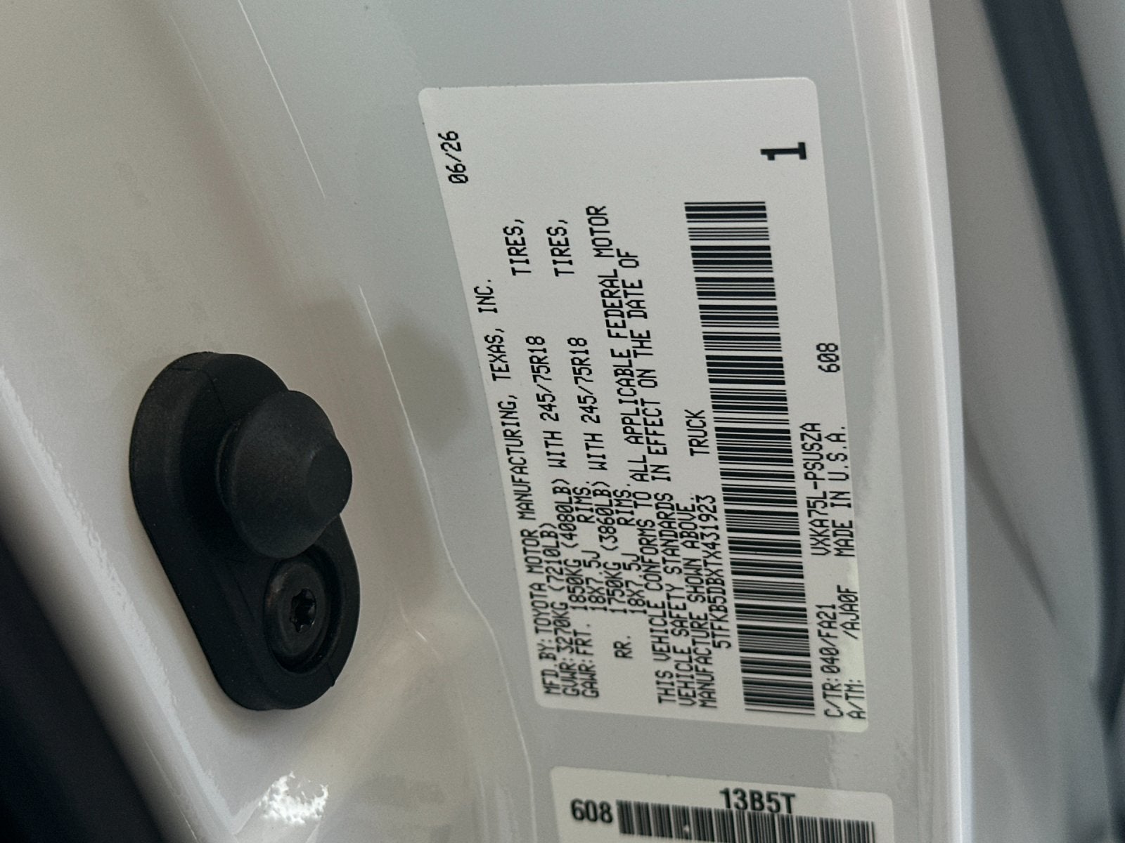 2026 Toyota Tundra SR