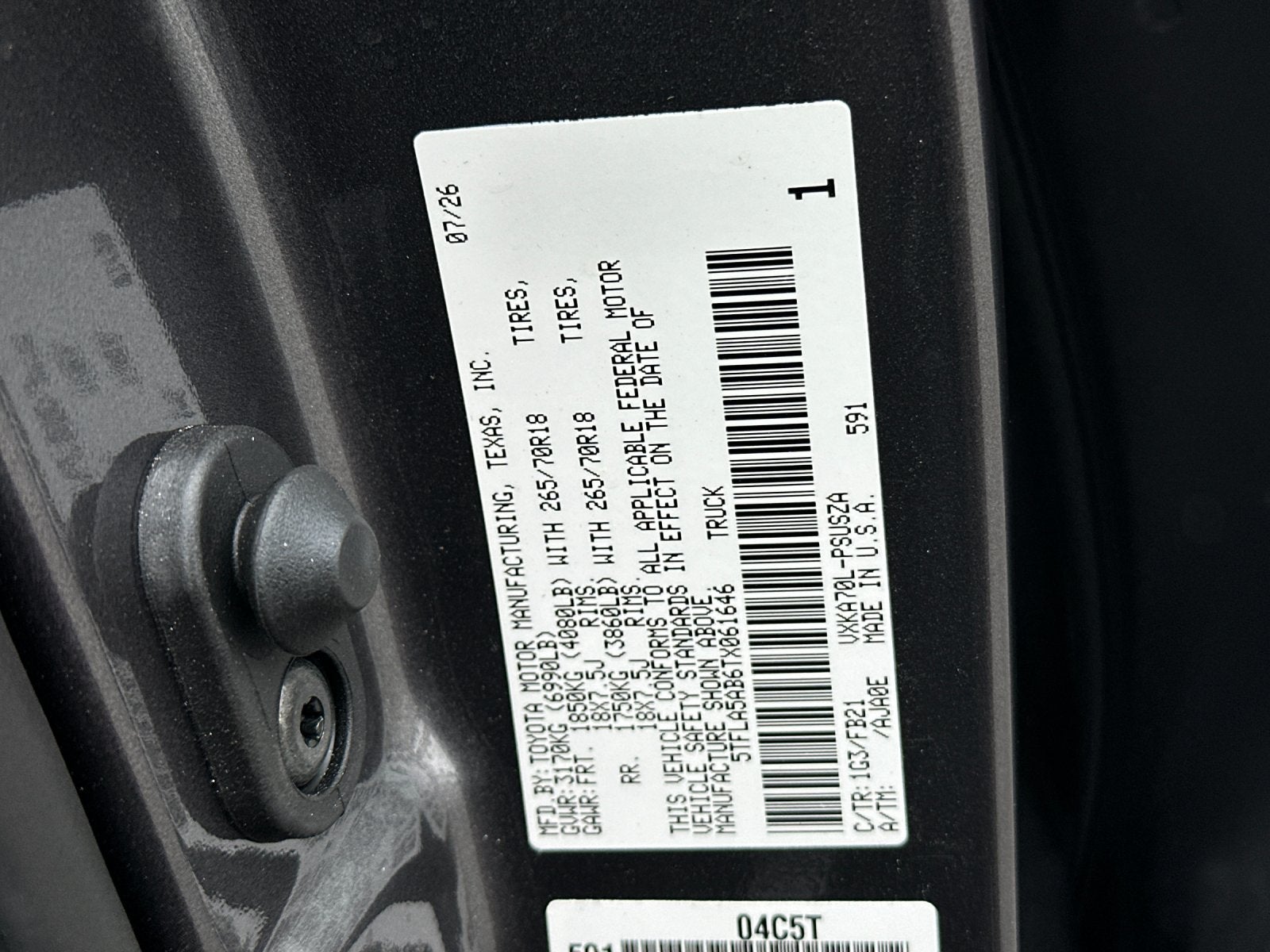 2026 Toyota Tundra SR5