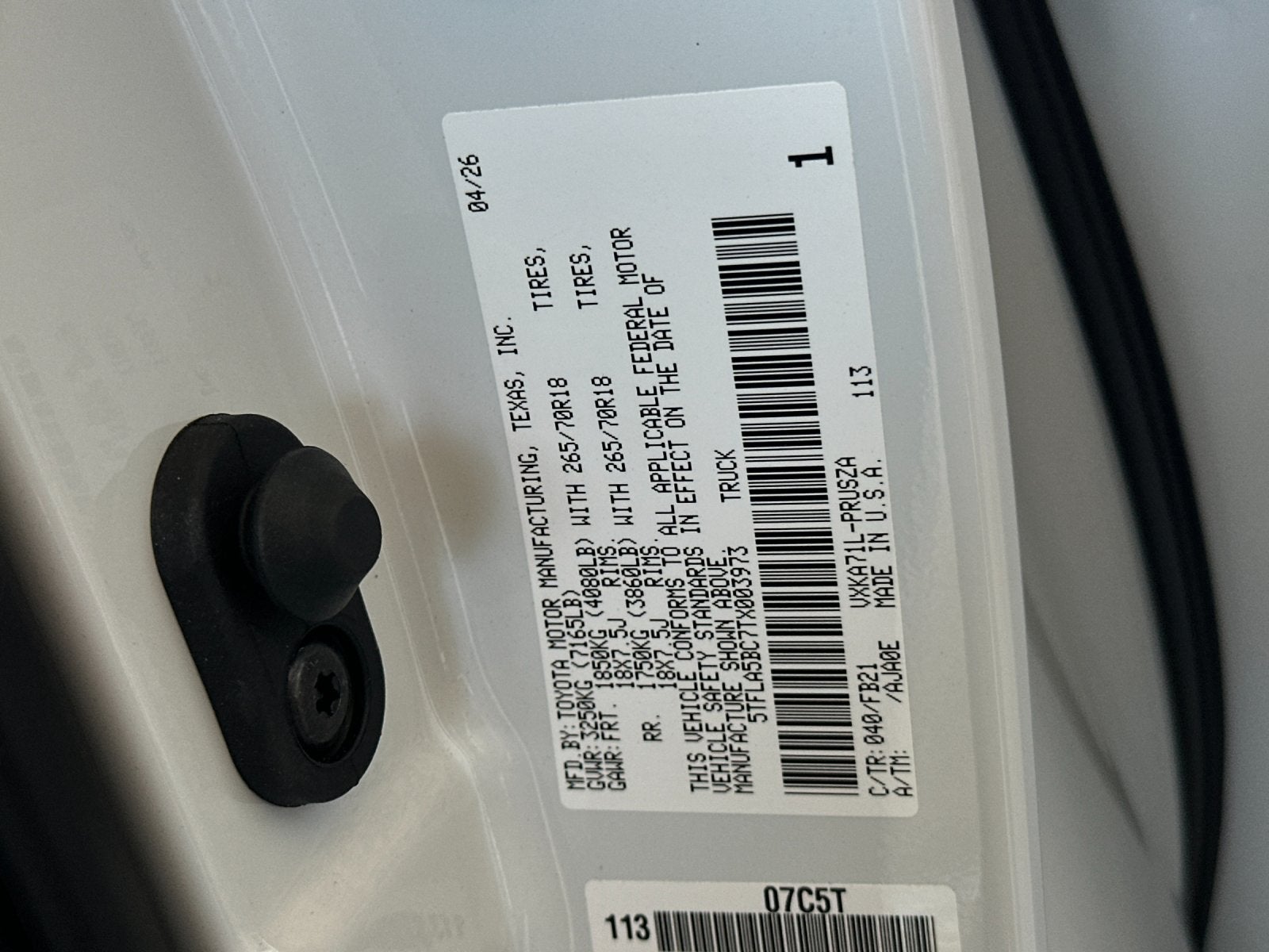 2026 Toyota Tundra SR5