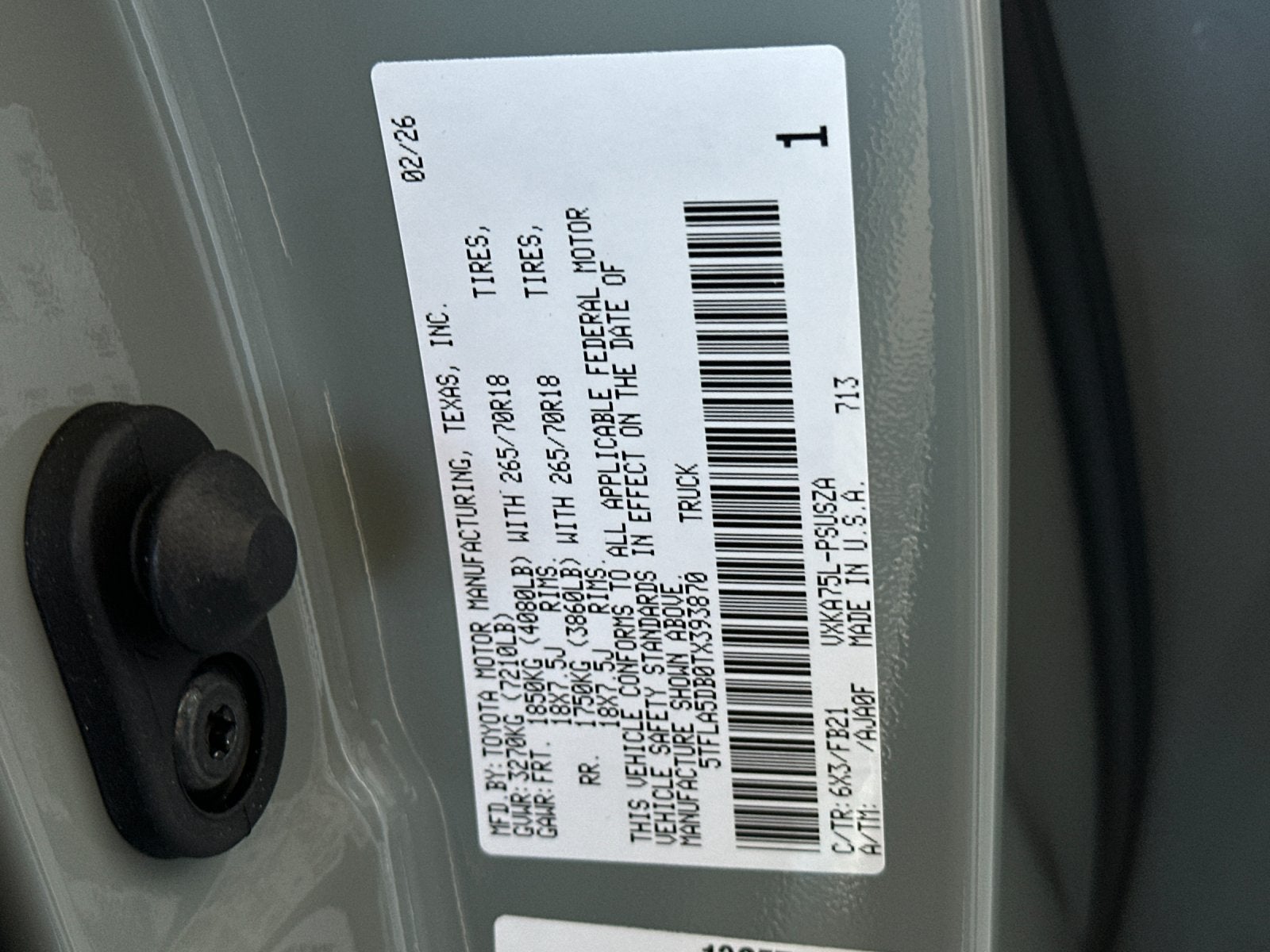 2026 Toyota Tundra SR5