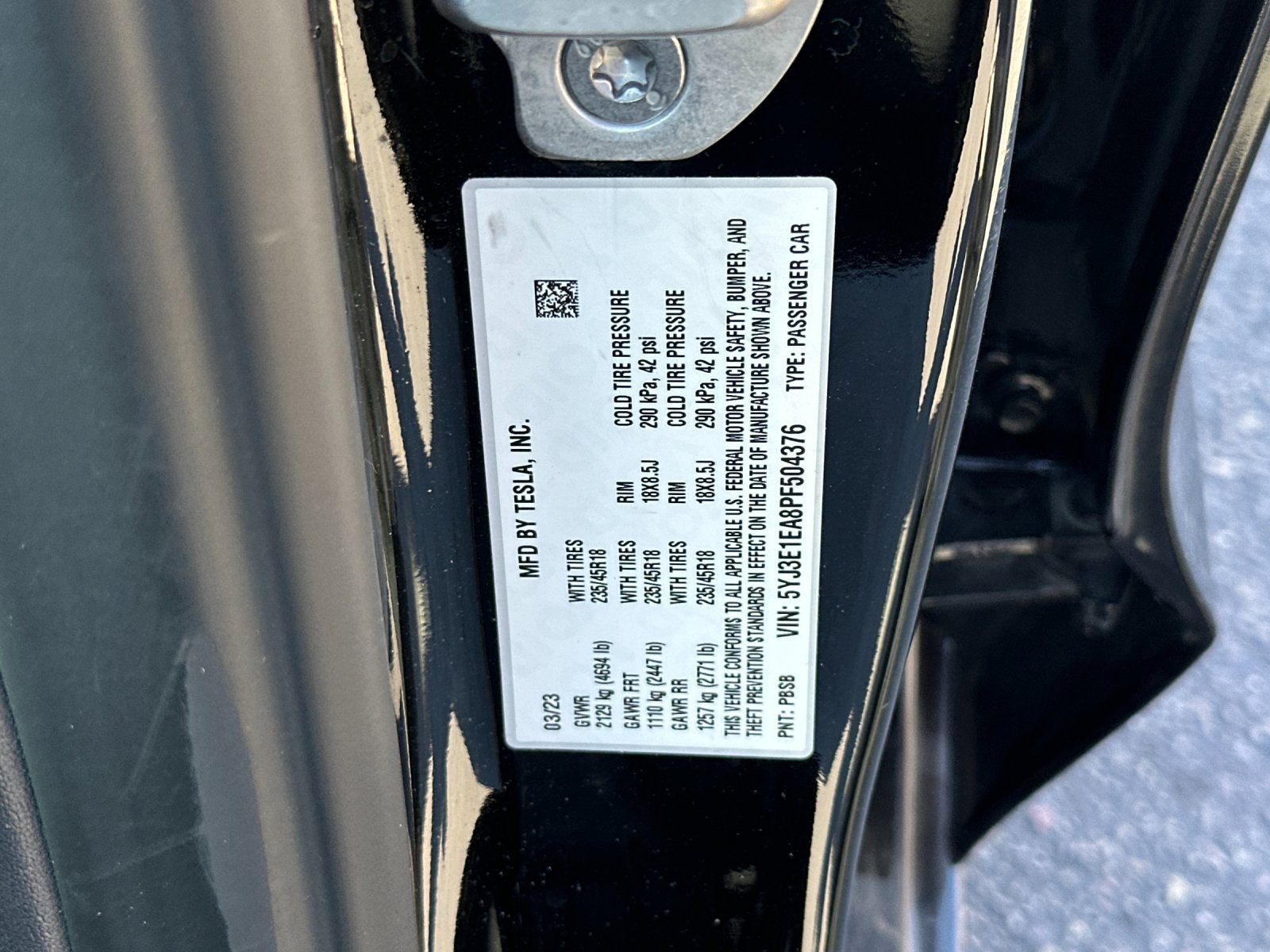 2023 Tesla Model 3 Base