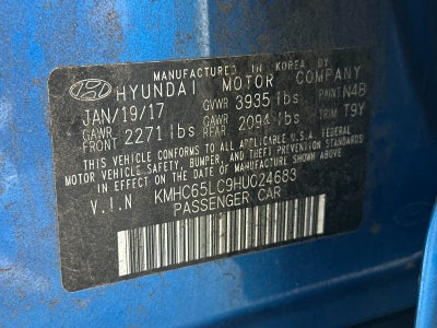 2017 Hyundai Ioniq Hybrid Blue