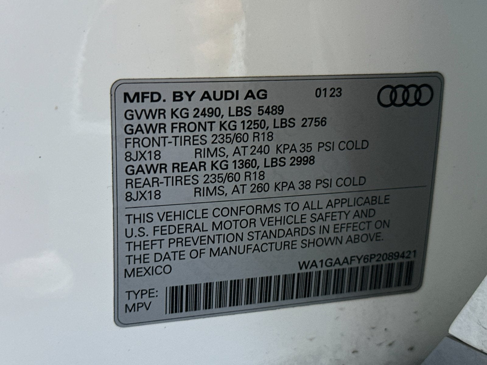 2023 Audi Q5 45 S line Premium quattro
